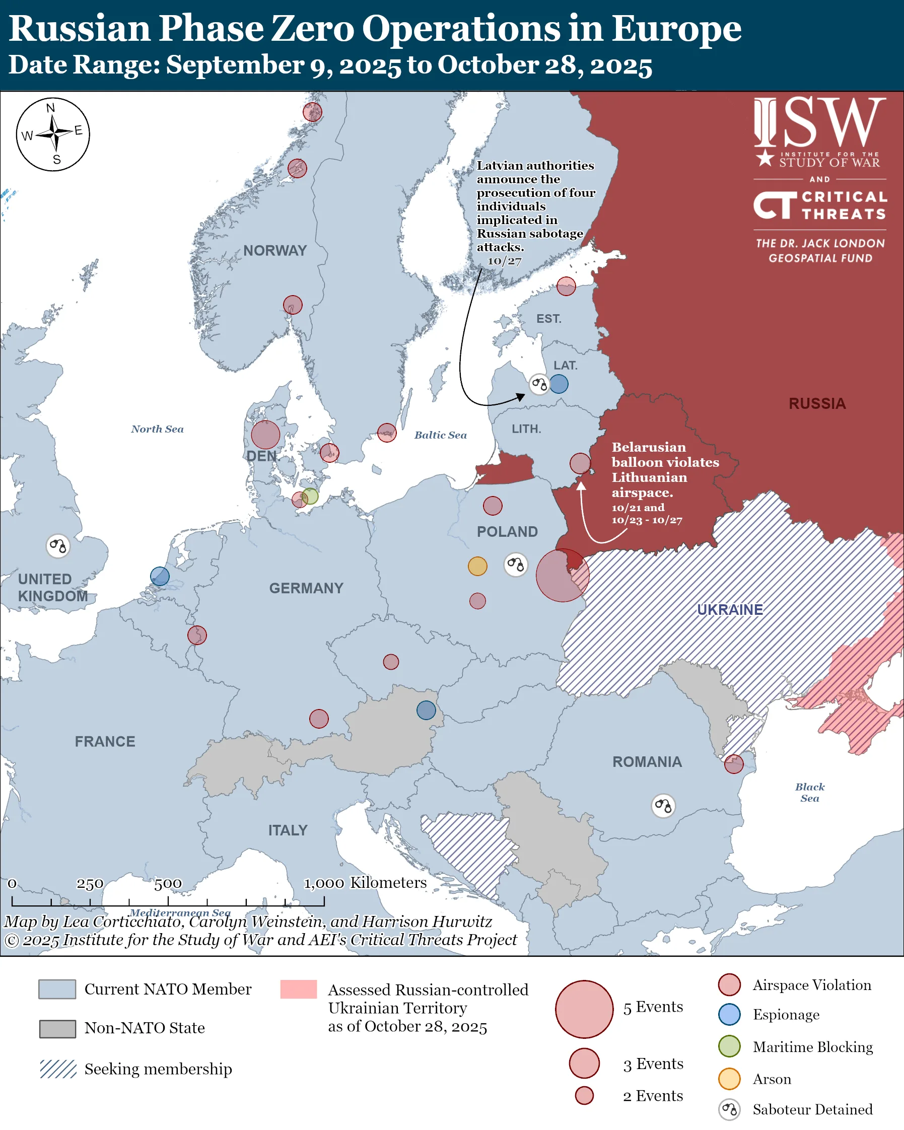 Russian Phase Zero Operations in Europe Date Range: September 9, 2025 to October 28, 2025