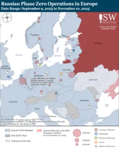 Russian Phase Zero Operations in Europe, Date Range: September 9, 2025 to November 10, 2025