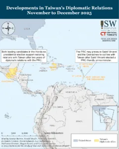 Developments in Taiwan’s Diplomatic Relations in Caribbean, November to December 2025