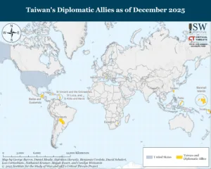 Developments in Taiwan’s Diplomatic Relations in the World as of December  2025