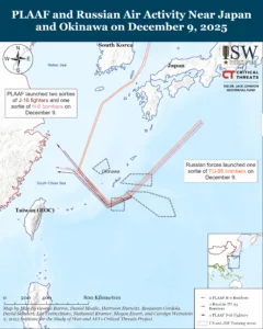 PLA and Russian Air Activity Near Japan on December 9, 2025