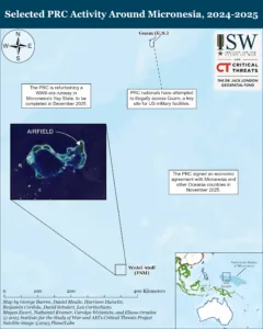 Selected PRC Activity Around Micronesia, 2024-25, December 17, 2025