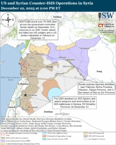US and Syrian Counter-ISIS Operations in Syria, December 22, 2025 at 2:00 PM ET