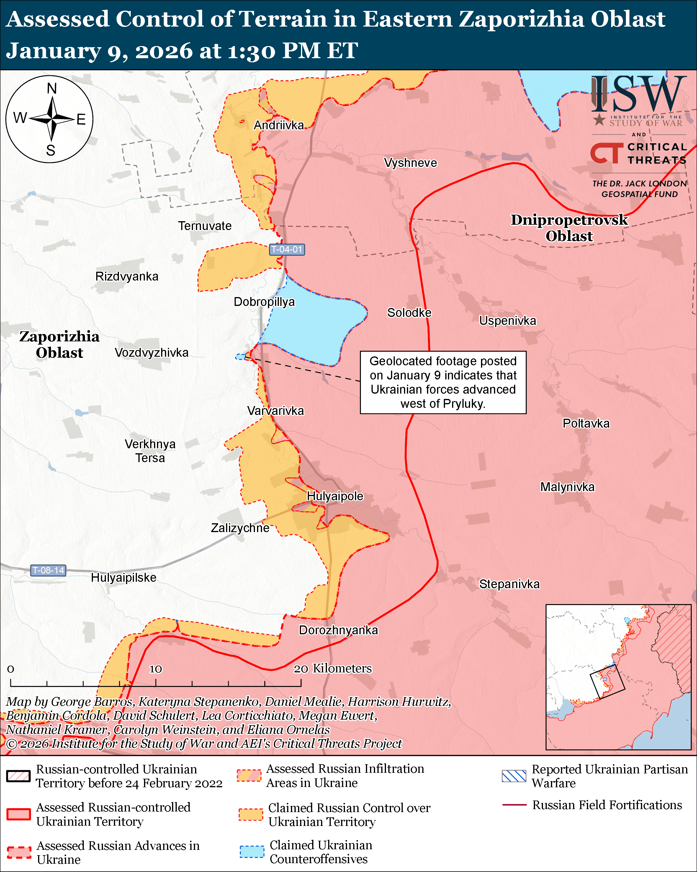 Russian Offensive Campaign Assessment, January 9, 2026