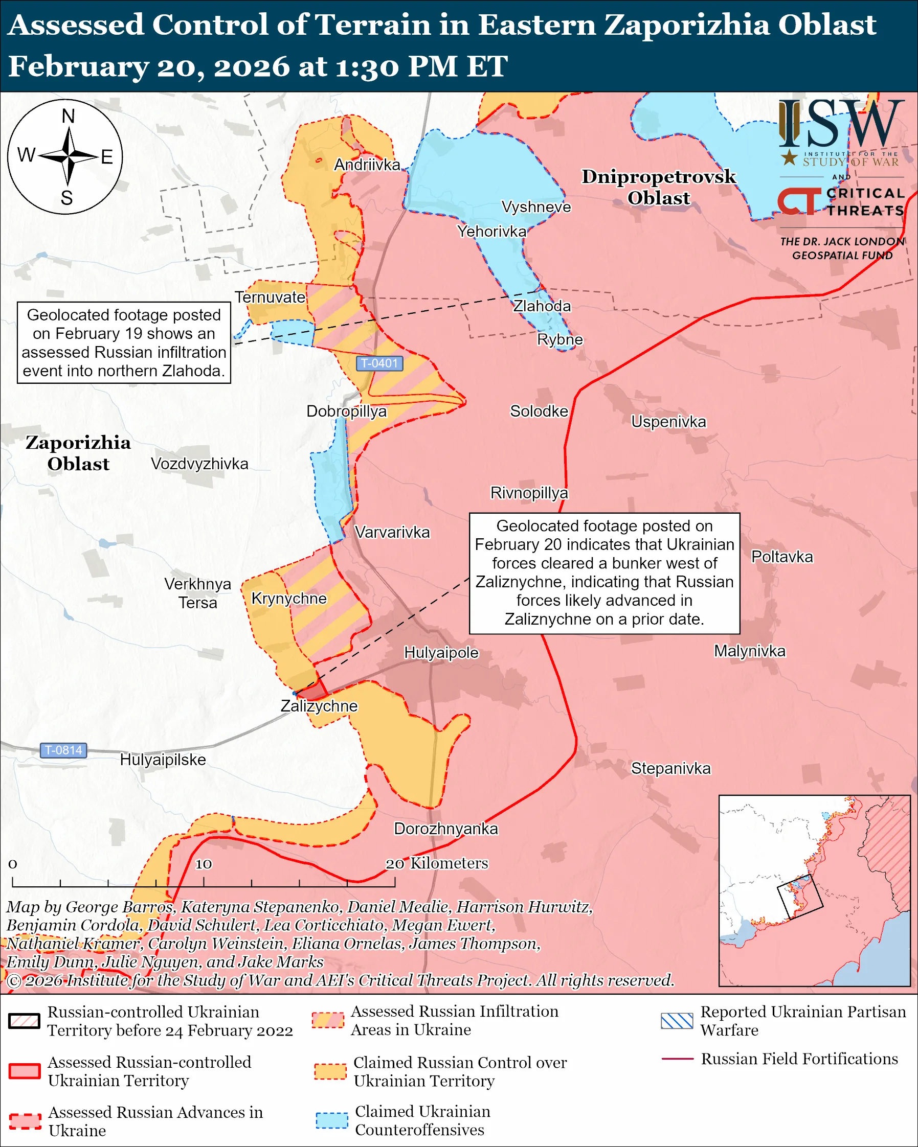 Russian Offensive Campaign Assessment, FEB 20, 2026 | ISW
