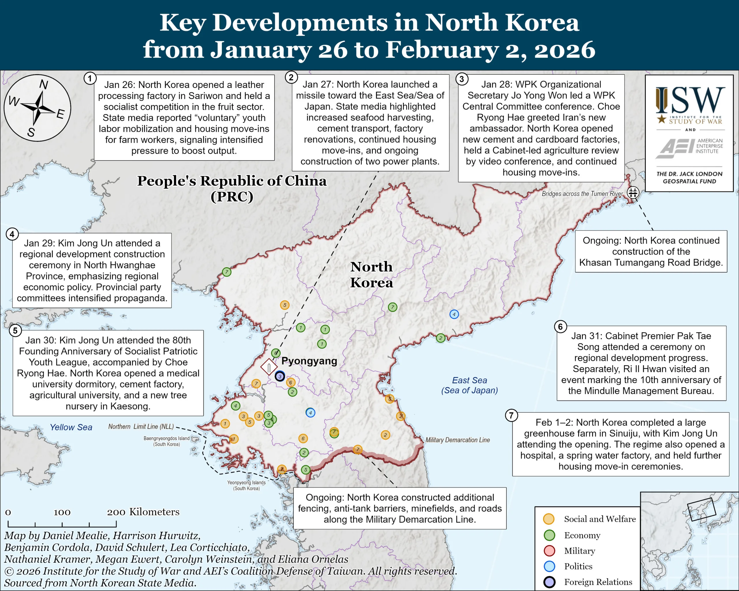Korean Peninsula Update February 3 2026 AEI Key In North Korea January 26 To February 2 2026 Scaled.webp