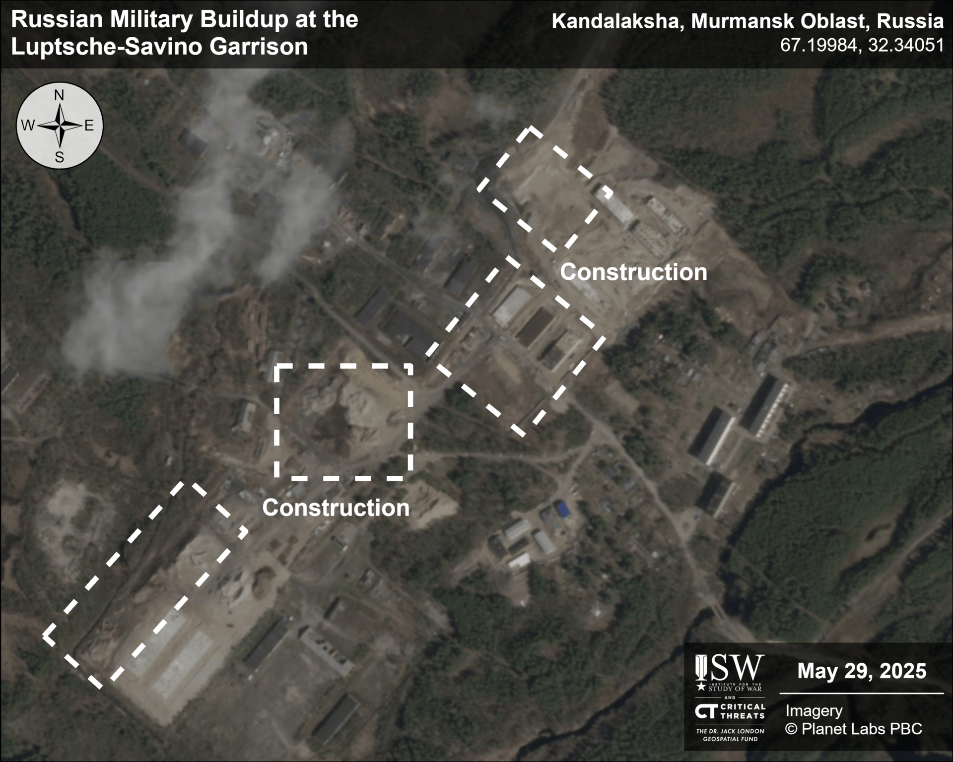 Russian Military Buildup at Luptsche-Savino Garrison