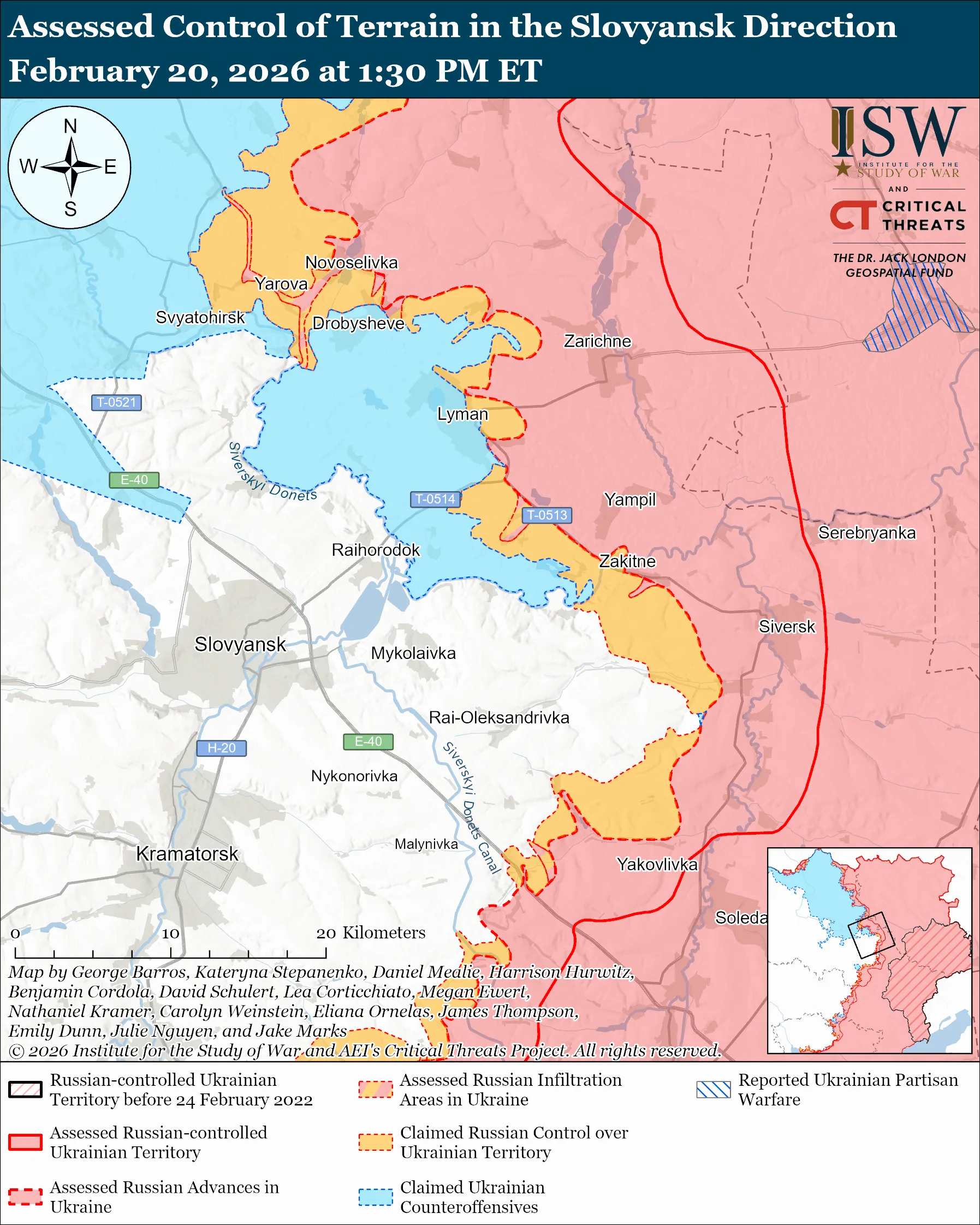 Russian Offensive Campaign Assessment, FEB 20, 2026 | ISW