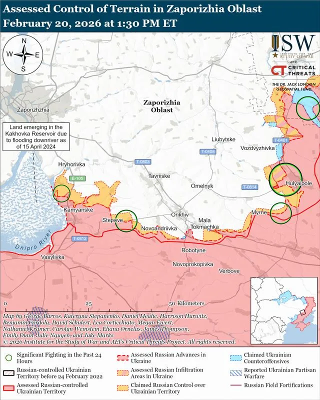 Russian Offensive Campaign Assessment, FEB 20, 2026 | ISW