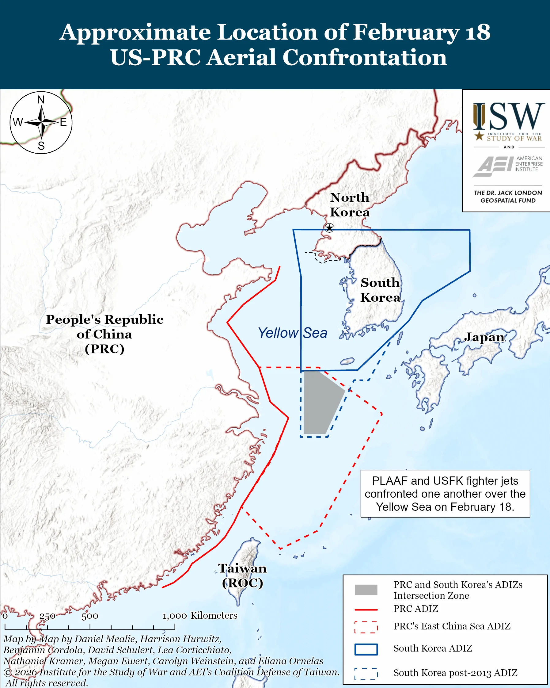 Map of the Korean peninsula showing North Korea and South Korea boundaries.