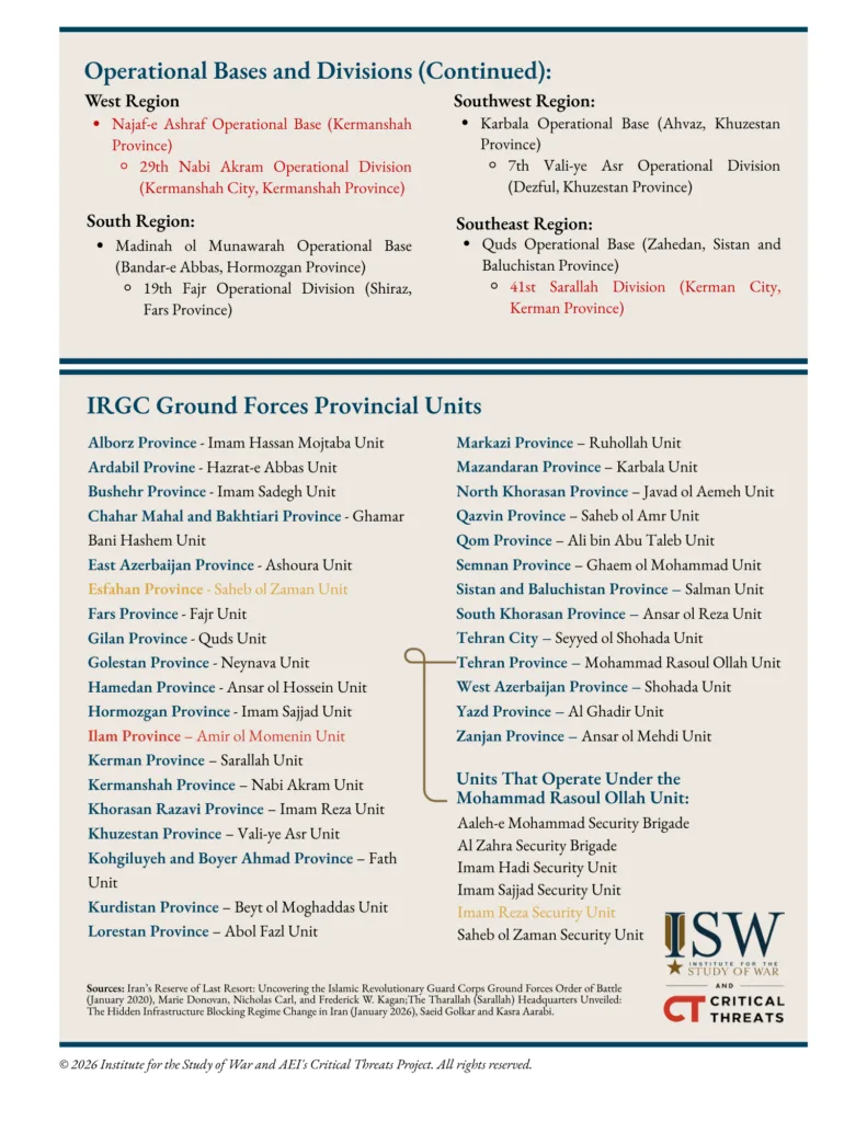 Targeted IRGC Internal Security Sites in Iran, As of March 10, 2026 - Page 2