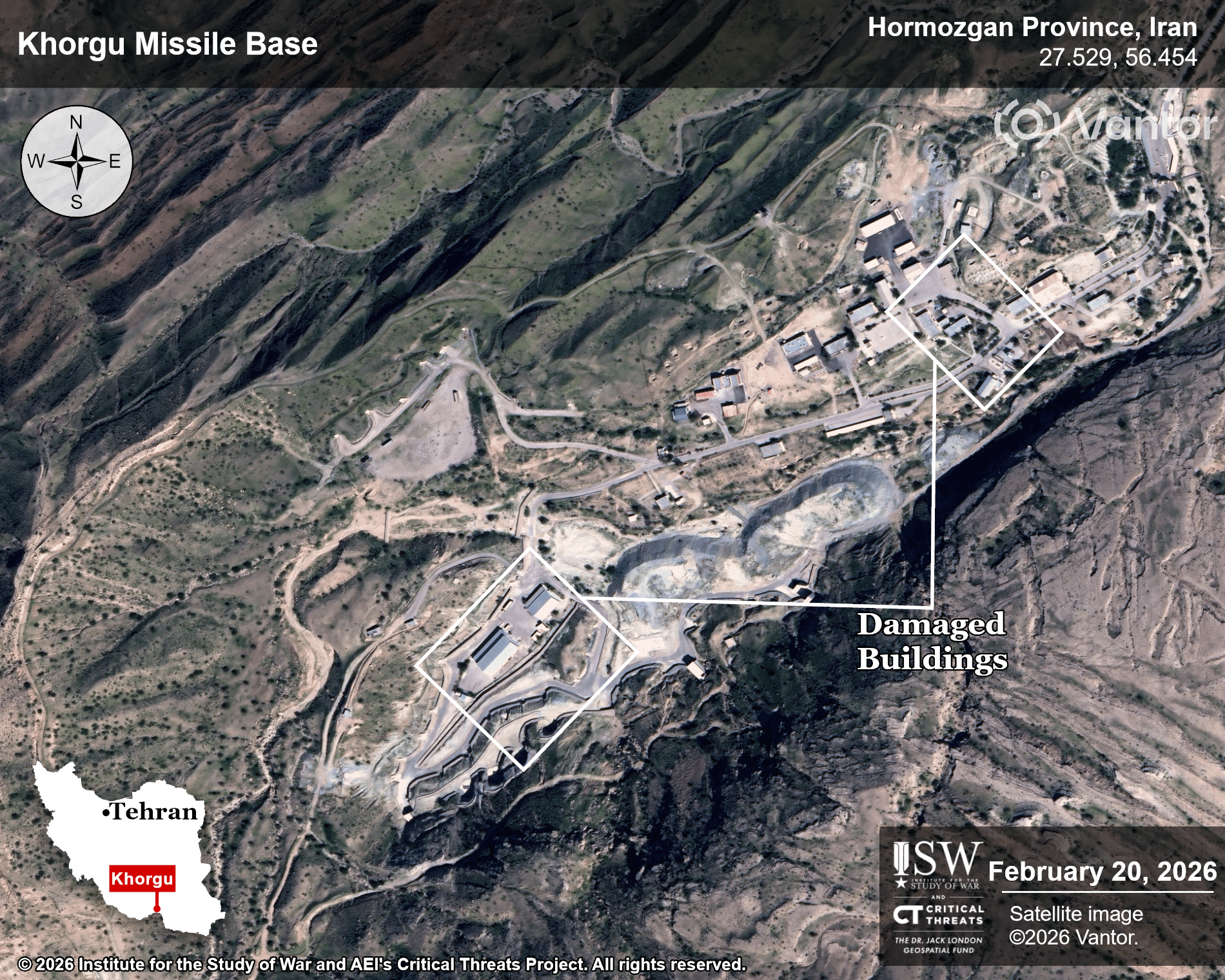 Khorgu Missile Base, Hormozgan Province, Iran, March 11, 2026