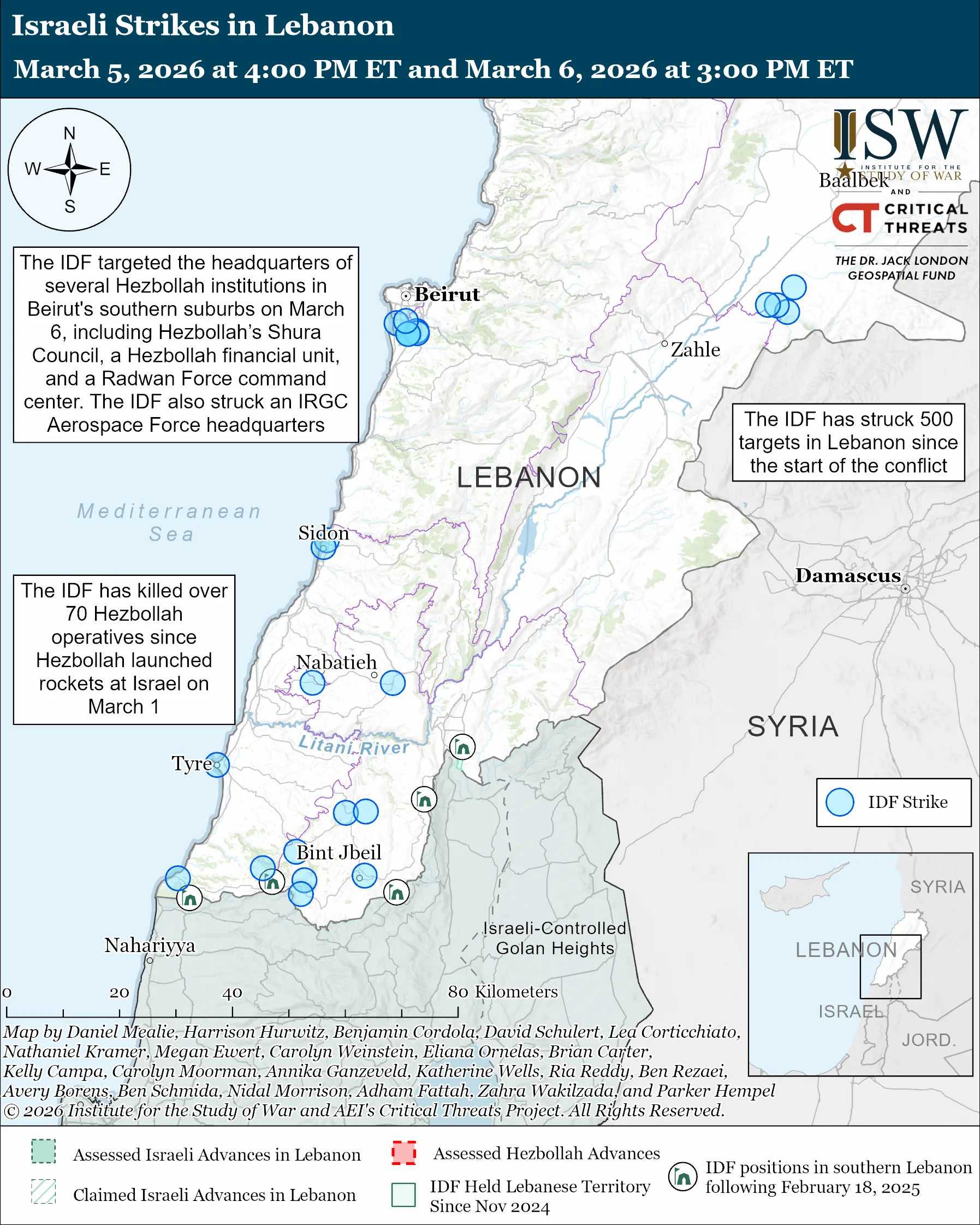 Iran Update Evening Special Report, March 6, 2026 | ISW
