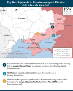 Key Developments in Russian-occupied Ukraine, July 9 to July 29, 2026
