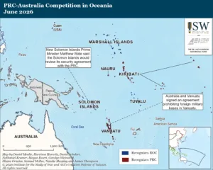 PRC-Australia Competition in Oceania, June 2026