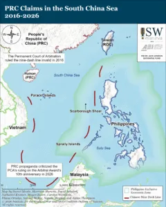PRC Claims in the South China Sea, 2016-2026