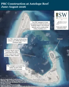 PRC Construction at Antelope Reef, June-August 2026
