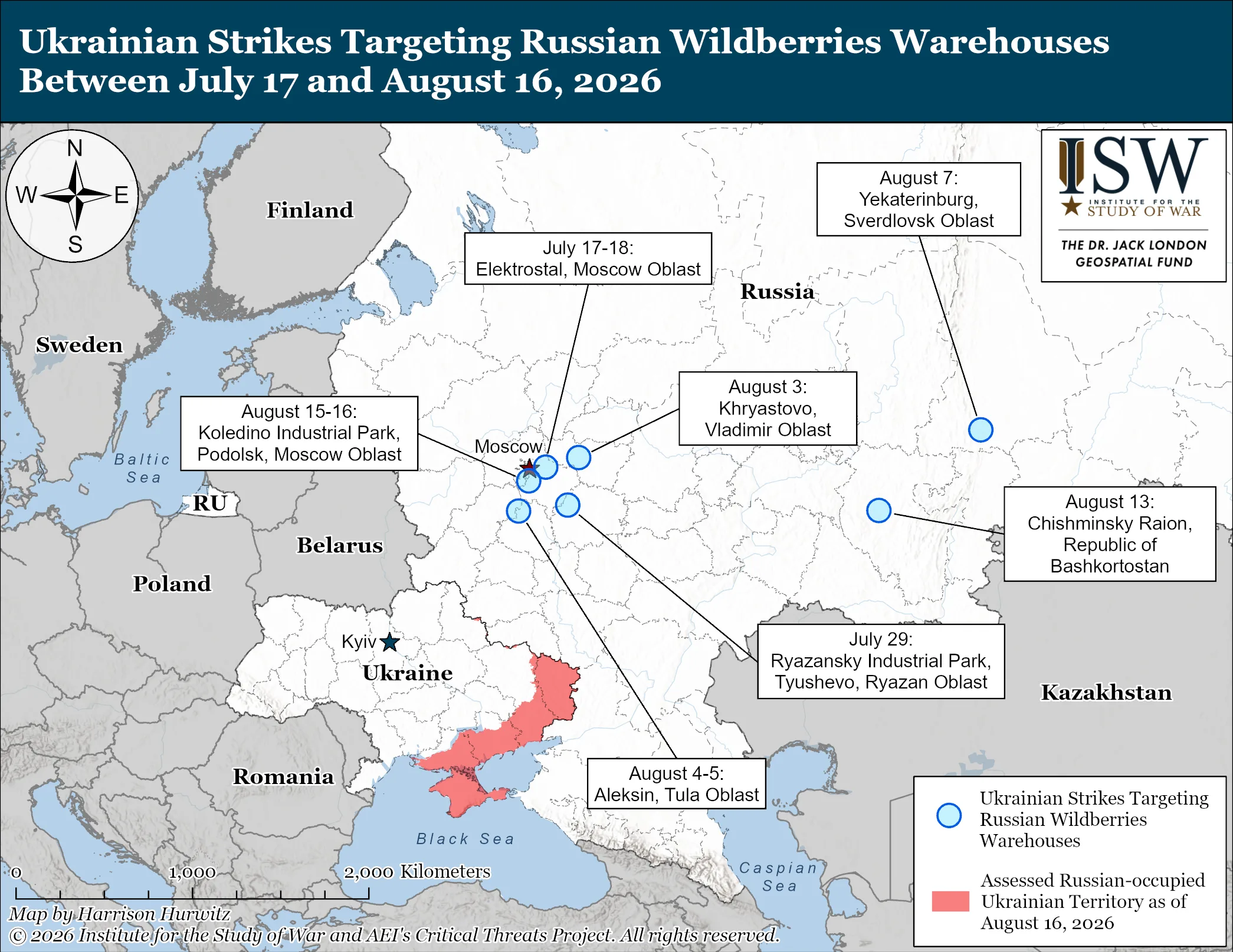 Ukrainian strikes hit Wildberries' largest logistics hub in Moscow Oblast, causing fire and forcing reorganization; seven of ten top centers now halted as Russia's air defenses stretched