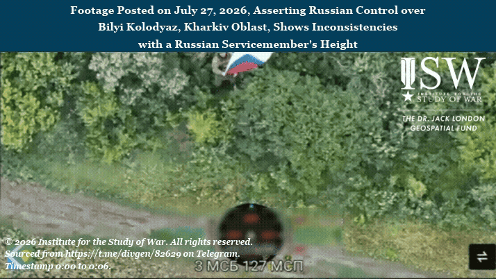 Footage Posted on July 27, 2026 Shows Inconsistencies with a Russian Servicemember's Height