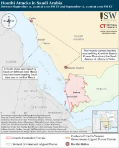 Houthi Attacks in Saudi Arabia, Between September 15, 2026 at 2:00 PM ET and September 16, 2026 at 2:00 PM ET