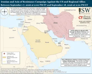 Iranian and Axis of Resistance Campaign Against the US and Regional Allies Between September 17, 2026 at 2:00 PM ET and September 18, 2026 at 2:00 PM ET