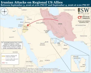 Iranian Attacks on Regional US Allies, Between September 3, 2026 at 2:00 PM ET and September 4, 2026 at 2:00 PM ET
