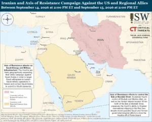 Iranian and Axis of Resistance Campaign Against the US and Regional Allies, Between September 14, 2026 at 2:00 PM ET and September 15, 2026 at 2:00 PM ET